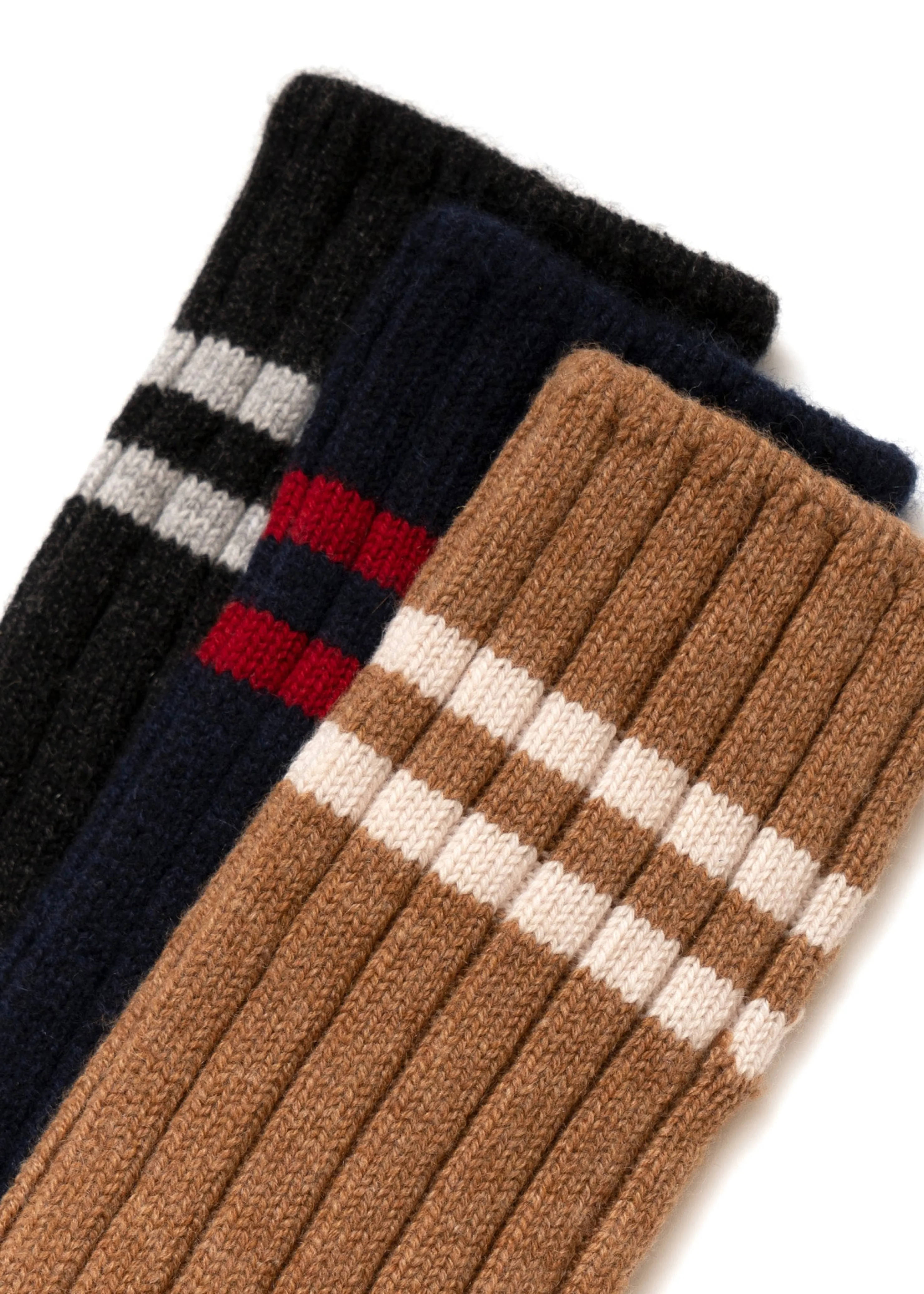 Outlet American Trench Cashmere Double Stripe Socks Men Accessories