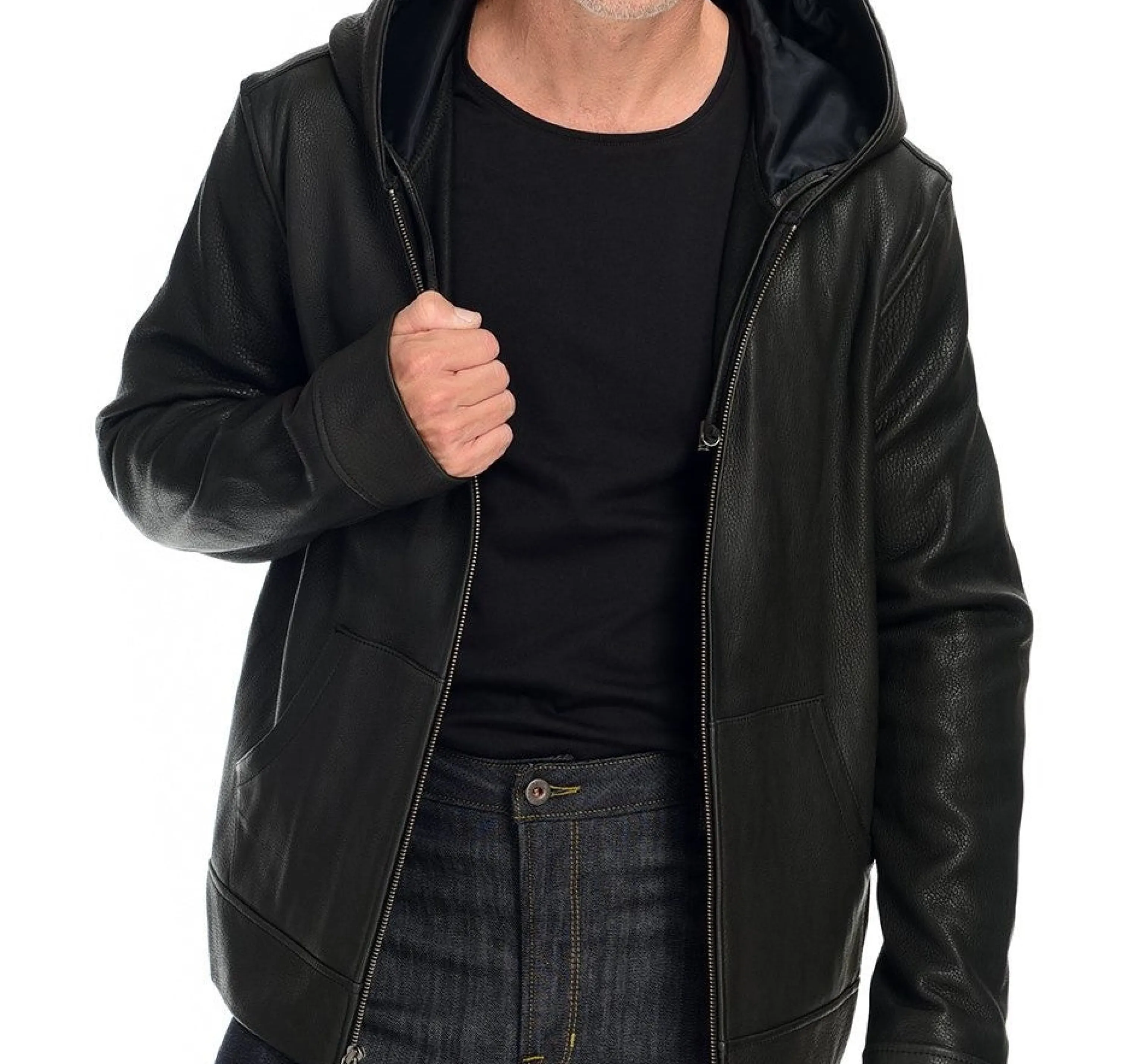 Clearance Deerskin Hoodie Men Outerwear