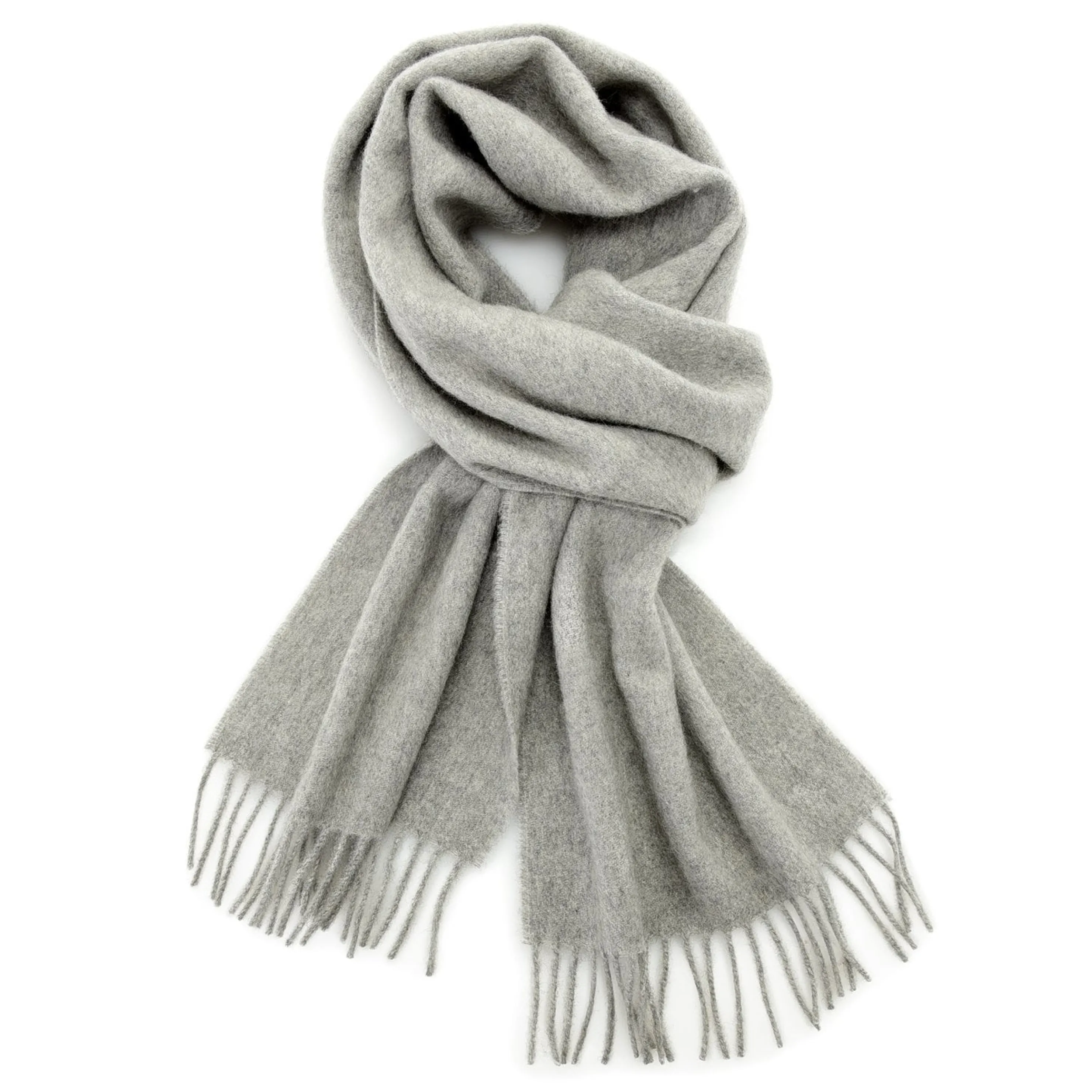 Clearance Hogarth Of Scotland Cashmere Fringe Scarf Men Outerwear