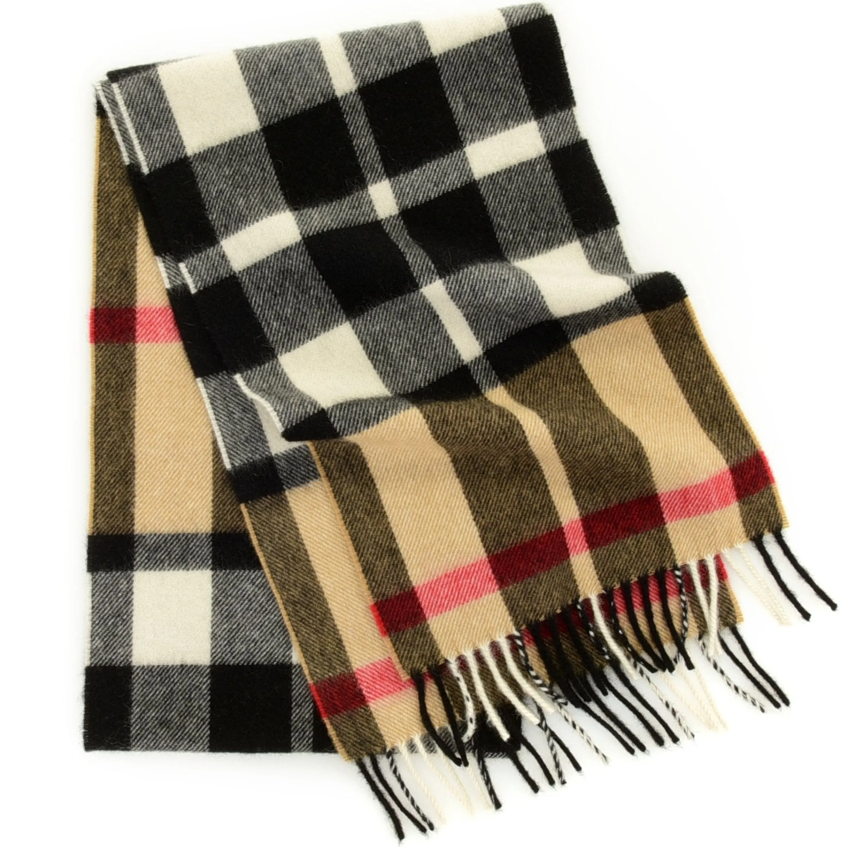 Clearance Hogarth Of Scotland Cashmere Fringe Scarf Men Outerwear
