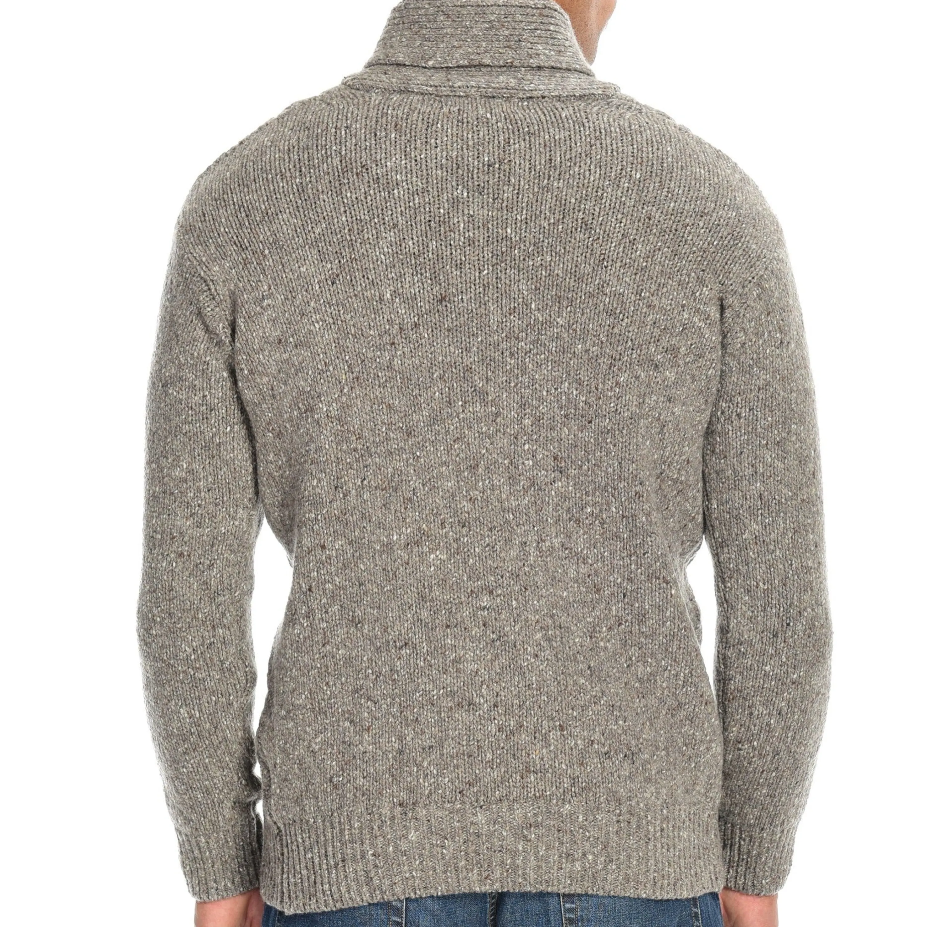 Clearance Irelandseye Knitted Clonard Shawl Collar Cable Pullover Men Outerwear