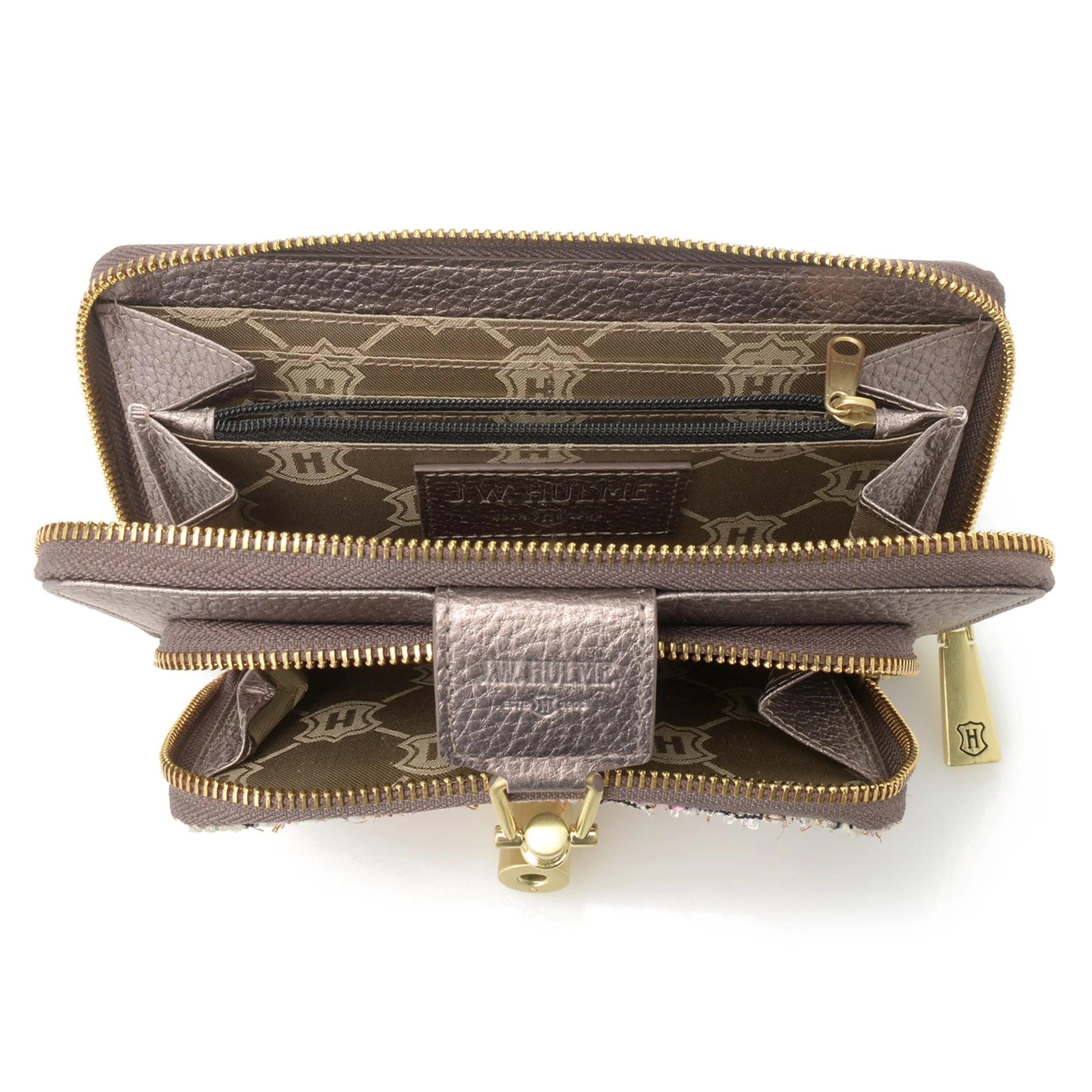 Best Maureen Tweed & Leather Rfid Checkbook Wallet Pouches & Wallets