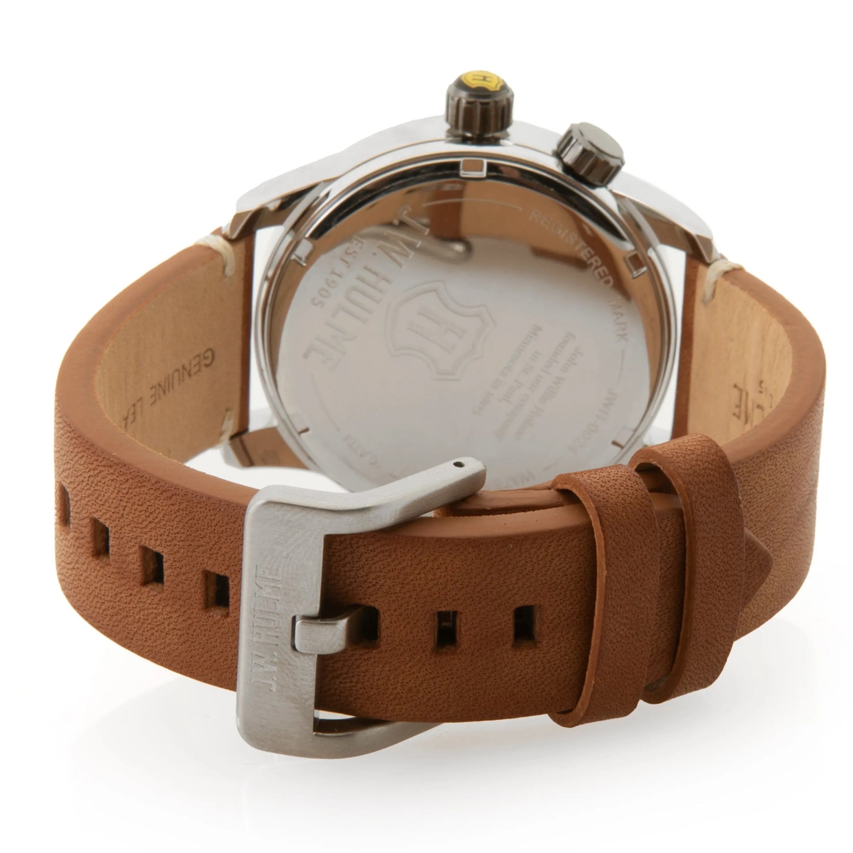 Outlet 43Mm Quartz Sunray Dial Leather Strap Watch Men's Watches