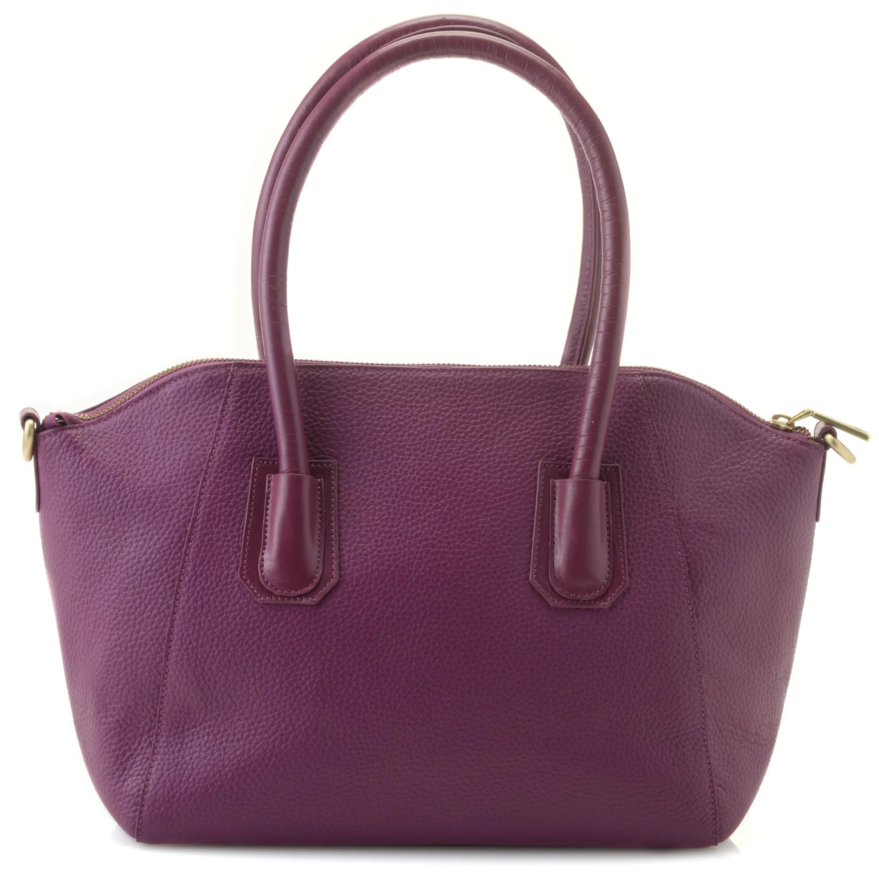 New Skye Glazed Pebble Grain Leather Satchel Satchels