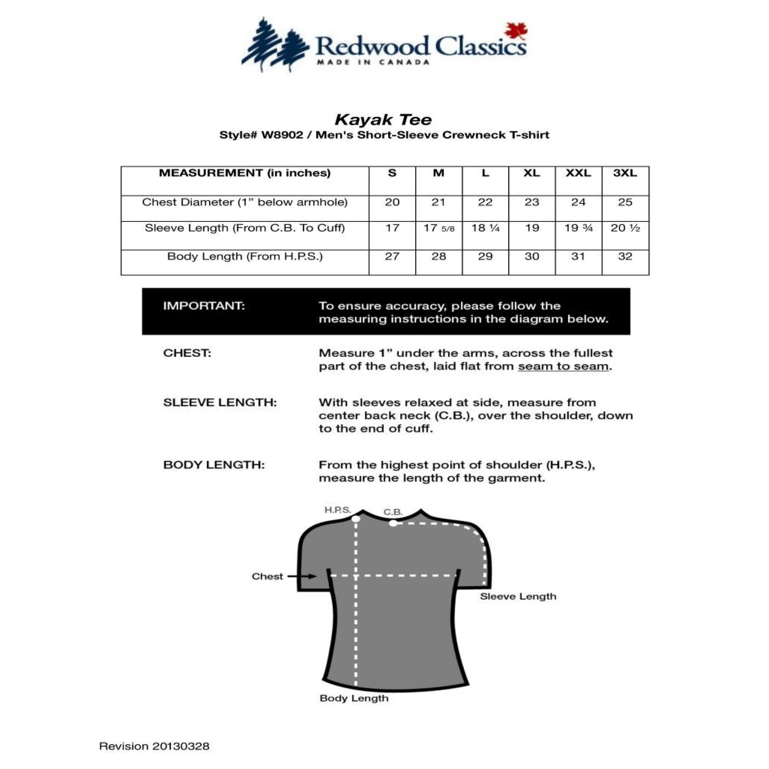 Best Wood Classics Kayak Tee Men Tops